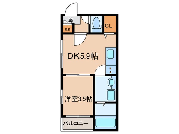 サンブリッジ露橋の物件間取画像